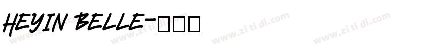 HeYin Belle字体转换